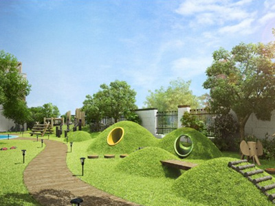 幼兒園景觀設計，核心塑造童趣性-金石裝飾幼兒園裝修設計